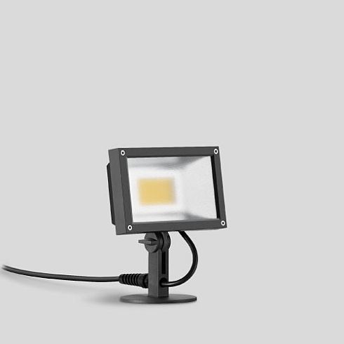 84361K3 LED floodlight with earthspike, graphite