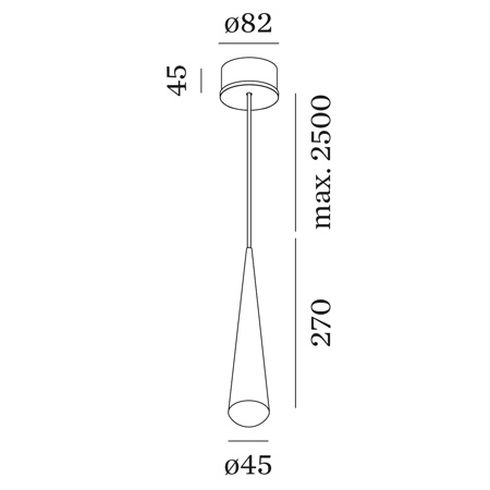 CONE 1.0 2700K Pendant luminaire, white