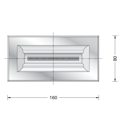 84088K3 LED in-ground luminaire, symmetrical