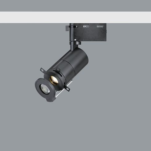 73302.000 POLLUX black LED contour spotlight for ERCO track system