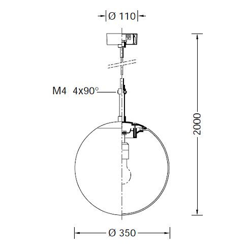 66105K3 Pendant luminaire