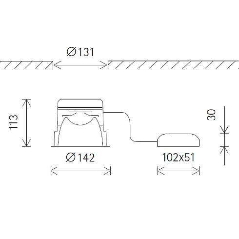 42021.000 QUINTESSENCE Downlight