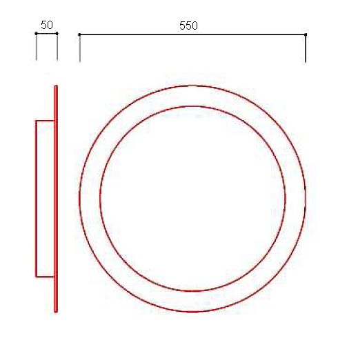 CIRCLE LED illuminated mirror