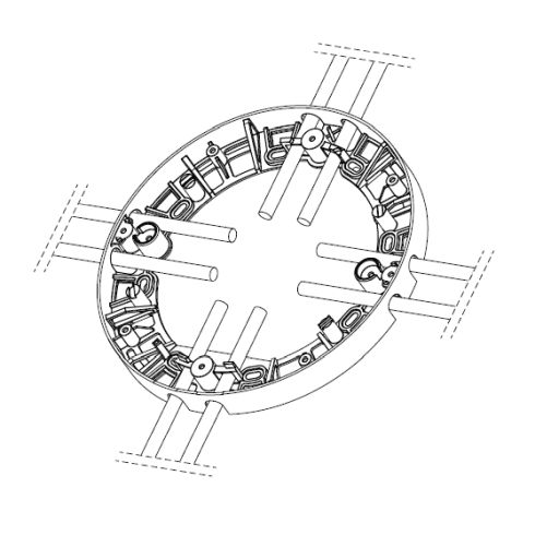 Accessory - 13636 Mounting frame, graphite
