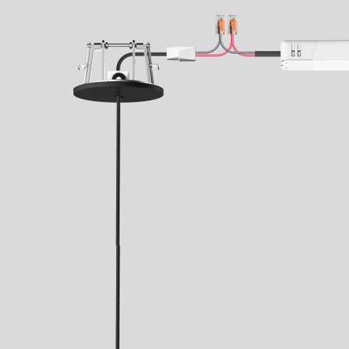 13234 - Recessed canopy velvet black for BEGA system pendant luminaires