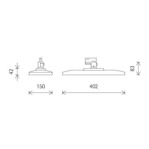 81364.000 JILLY silver - black LED downlight for ERCO 3-circuit system