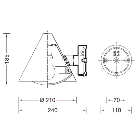 31472K3 Wall luminaire