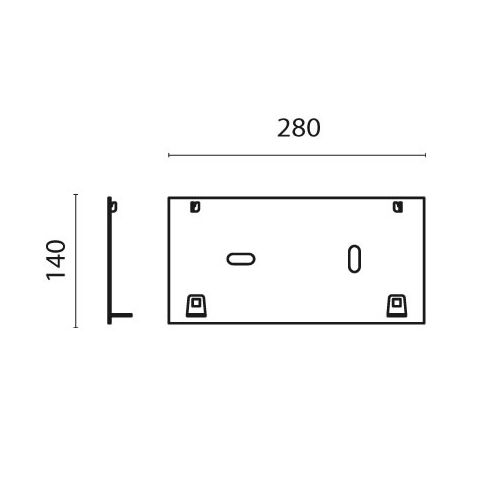 Accessory - Fixing base for SIMES recessed luminaires