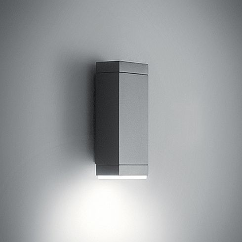 PLAN VERTICAL grey LED wall luminaire