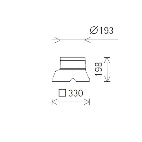 33299.000 Recessed housing Accessory for ERCO recessed luminaires