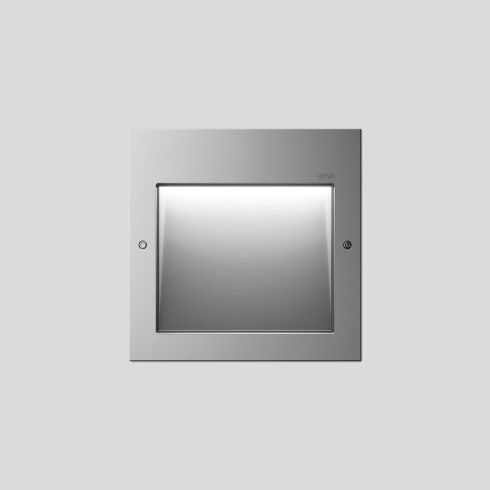 24207A Recessed LED wall luminaire, silver