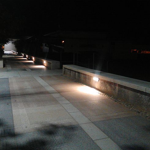 SKILL RECTANGULAR grey LED wall luminaire
