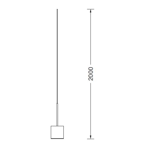 51027.6K3 - STUDIO LINE LED system pendant luminaire, copper