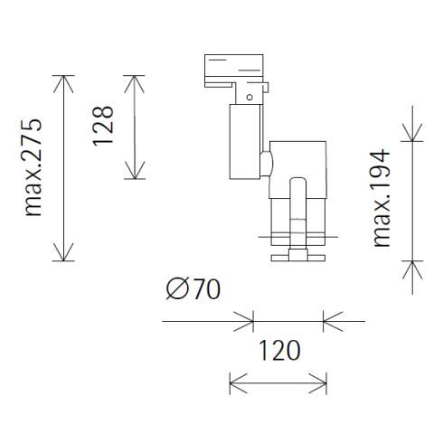 71219.000 OPTEC Contour spotlight for ERCO DALI track system