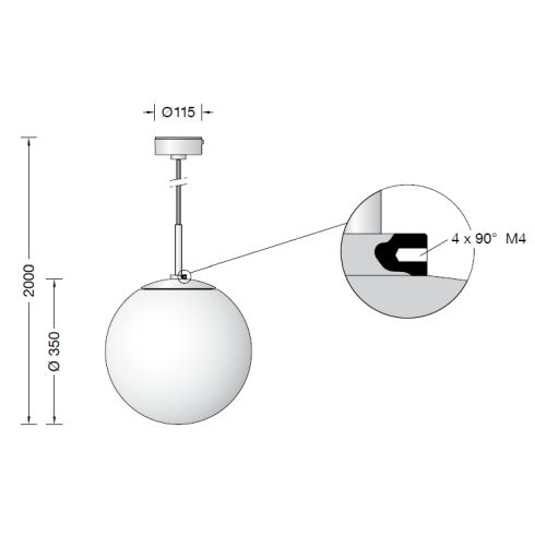 66704 Pendant luminaire