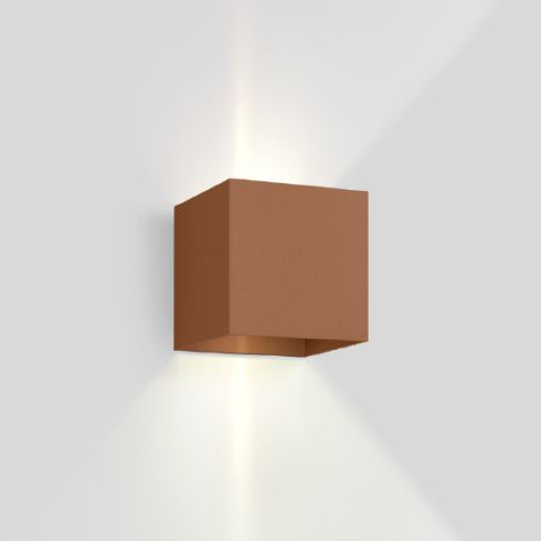 BOX WALL 2.0 3000K LED wall luminaire, copper