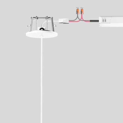 13253 - Recessed canopy velvet white for BEGA system pendant luminaires