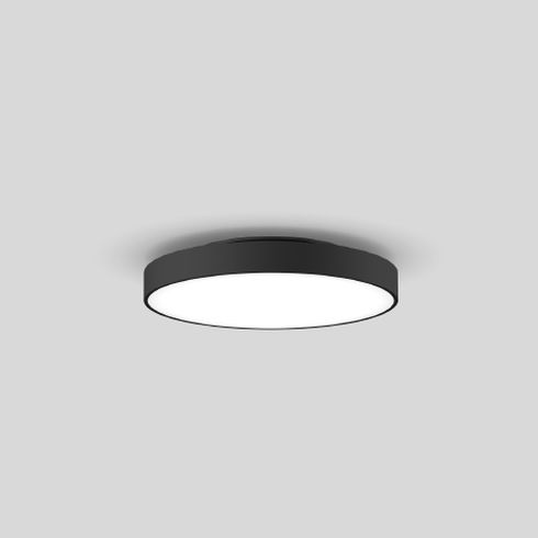 VELA 450 SURFACE D-I SOFT Ceiling luminaire, black