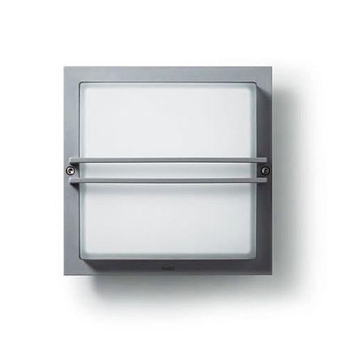 ZEN SQUARE 220 grey LED wall and ceiling luminaire