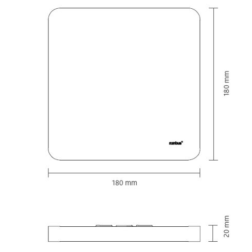 Cubic 49 ON LED ceiling luminaire 2700K