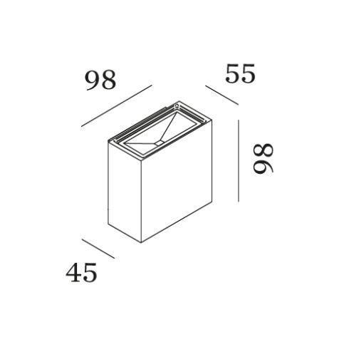 CENTRAL 2.0 3000K Wall luminaire, gold