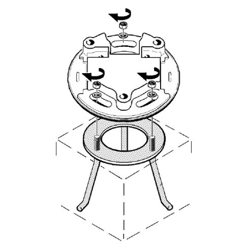 Accessory - fixing plate for iGuzzini bollards