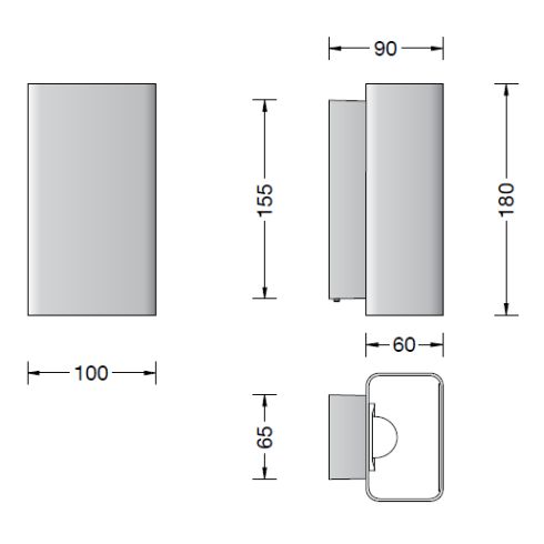50213.6K3 - STUDIO LINE LED wall luminaire, copper