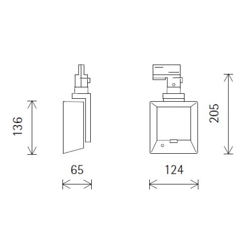 72820.000 LIGHT BOARD white Lens wallwasher for ERCO 3-circuit track system