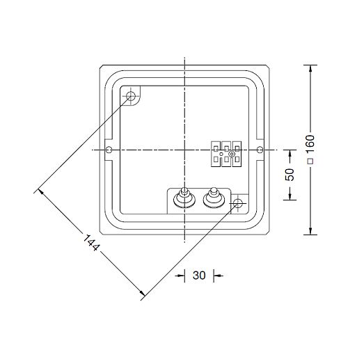 22633K3 Wall, ceiling and pillar luminaire