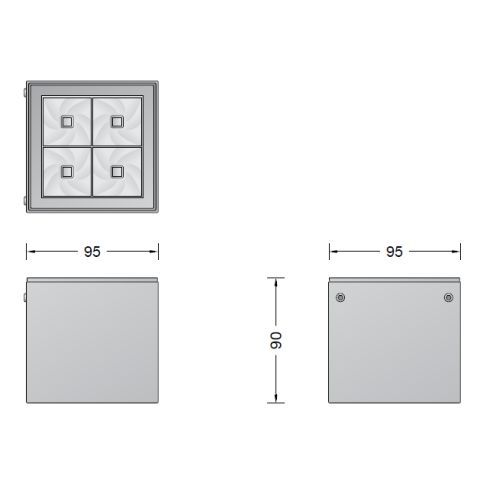 50167.1K4 LED ceiling luminaire · Compact downlight, white
