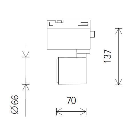 76712.000 POLLUX black LED lens wallwasher for ERCO DALI system