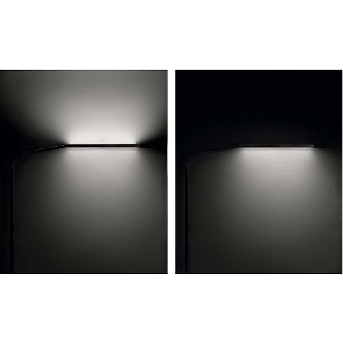 Force One POWER matt silver LED floor luminaire 3000K