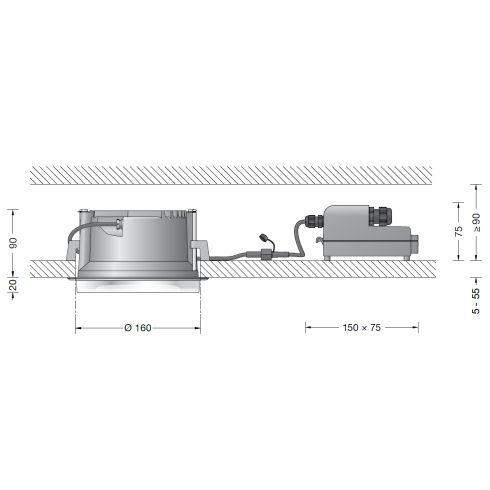 24678K4 Recessed ceiling luminaire · Downlight