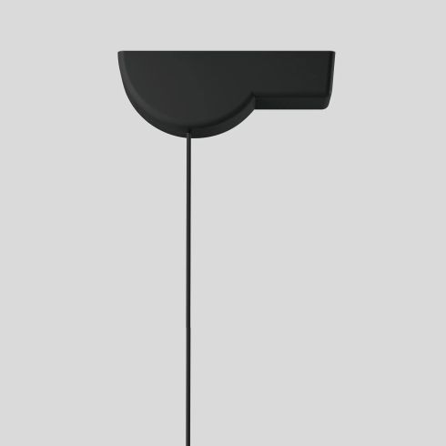 13268 - Surface-mounted canopy Smart velvet black for BEGA system pendant luminaires