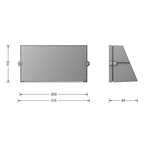 24372 LED wall luminaire, graphite