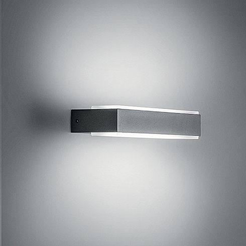 PLAN HORIZONTAL grey LED wall luminaire