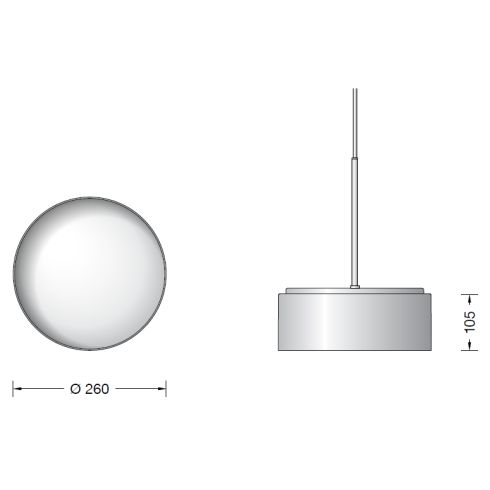 51004.4K3 - STUDIO LINE LED system pendant luminaire, brass