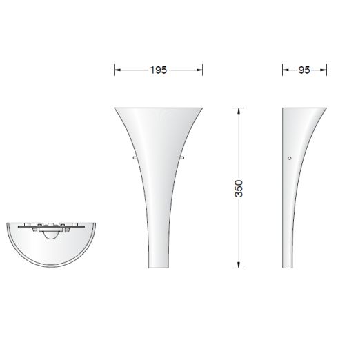 50131K3 LED wall luminaire