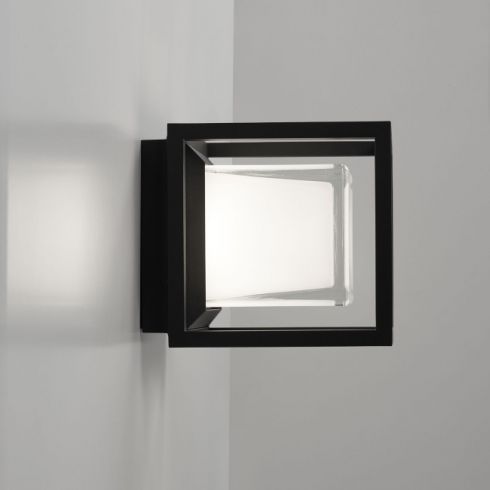 MONTUR S LED wall and ceiling lumnaire, black