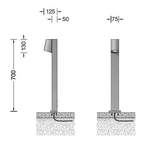 77249K3 LED garden and path luminaire