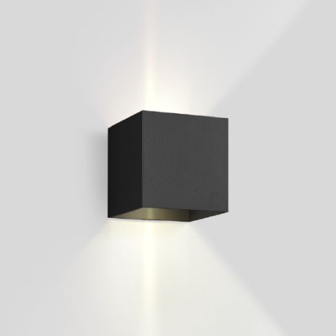 BOX WALL 2.0 3000K LED wall luminaire, black