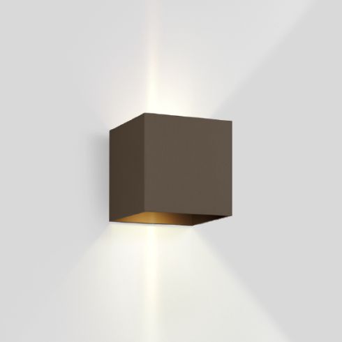 BOX WALL 2.0 3000K LED wall luminaire, bronze
