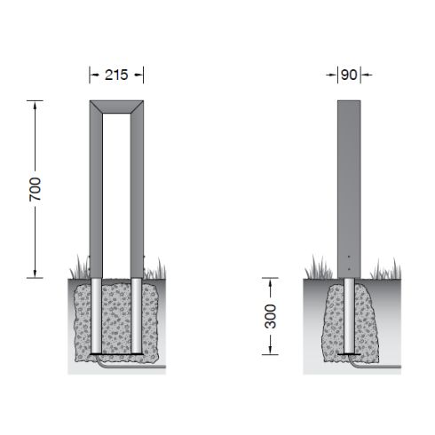 84808K3 Garden and pathway luminaire, graphite