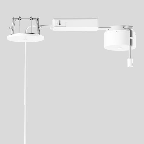 13272 - Surface-mounted canopy Smart velvet white for BEGA system pendant luminaires