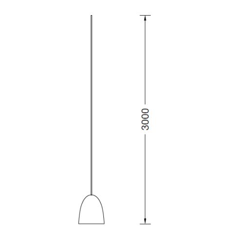 50960.4K3 - STUDIO LINE LED system pendant luminaire, brass