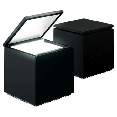 Cuboluce nero Table luminaire, black