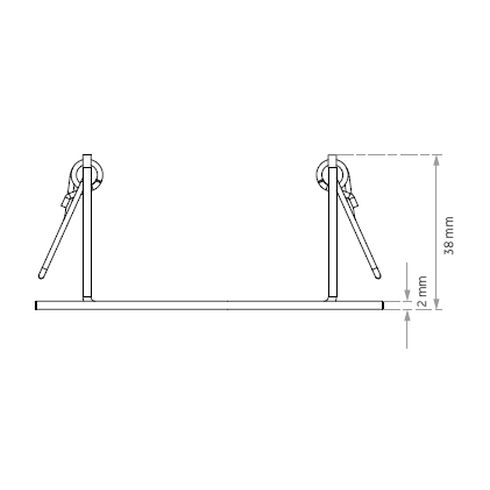 Mounting ring for cavity mounting Accessory for Nimbus LED luminaires