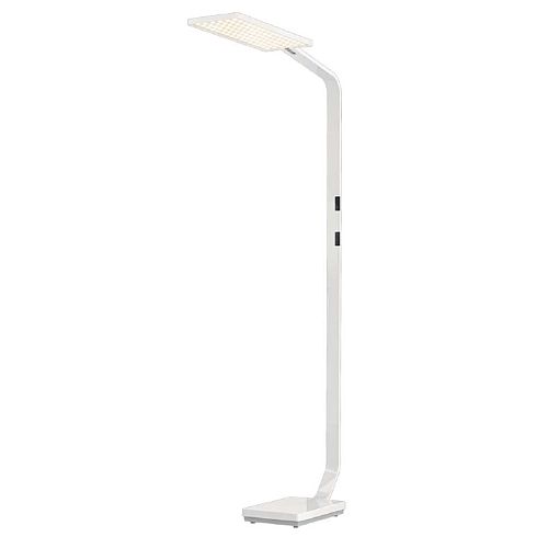 Force One POWER glossy white LED floor luminaire 3000K