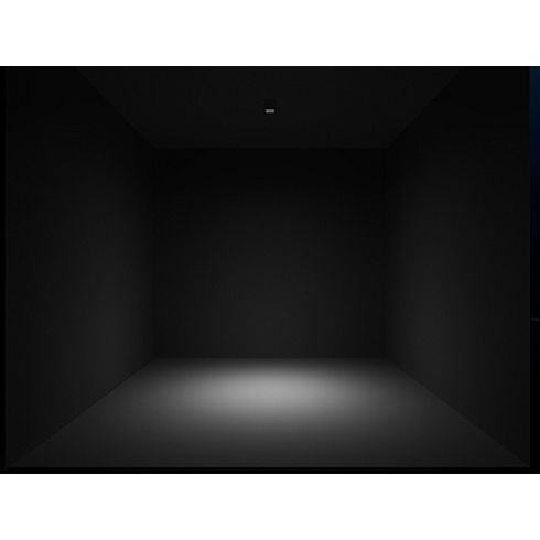 LOFT SQUARE grey LED ceiling luminaire