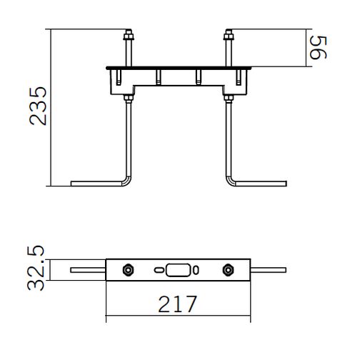 Accessory - Flange for SIMES bollards